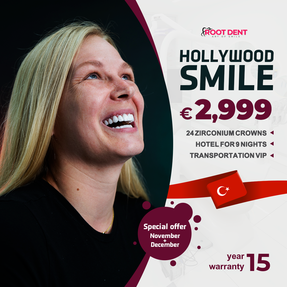 End of Year Offers | Hollywood Smile | Türkiye Istanbul